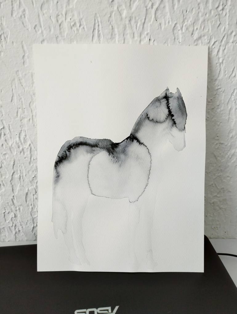Original Abstract Horse Painting by Marija ČOlić