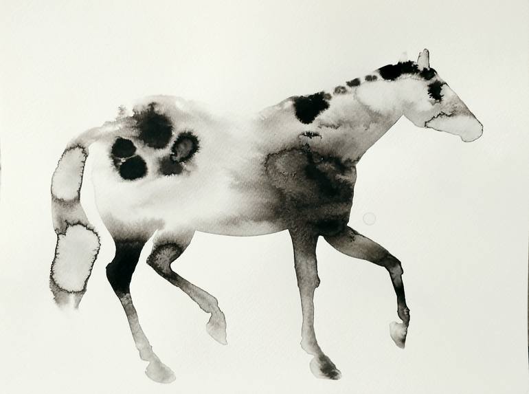 Original Abstract Horse Painting by Marija ČOlić