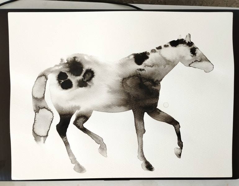 Original Abstract Horse Painting by Marija ČOlić