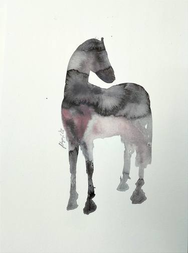 Original Minimalism Horse Paintings by Marija Čolić
