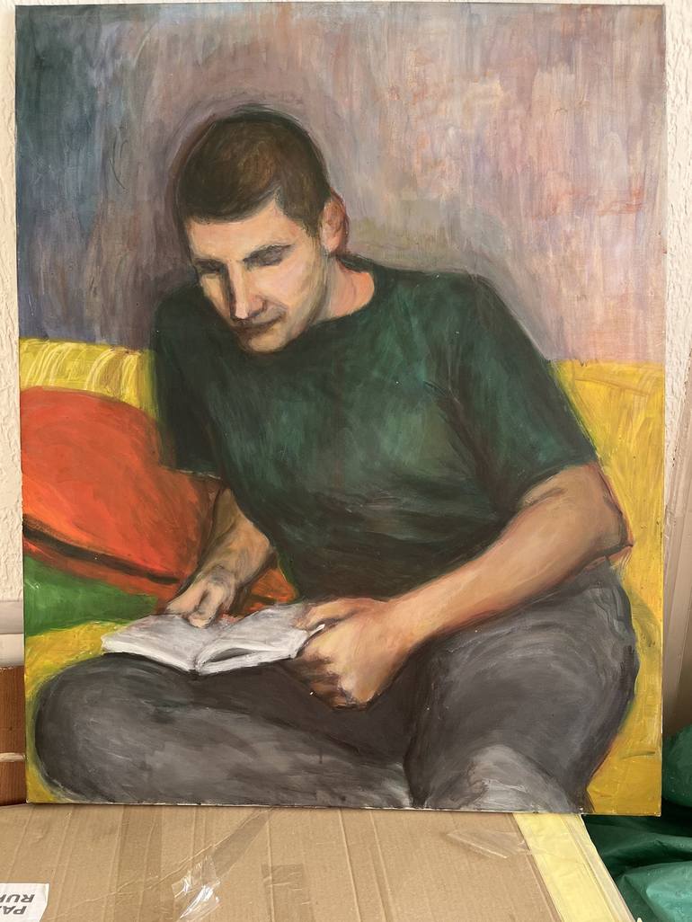 Original Impressionism Men Painting by Marija Čolić