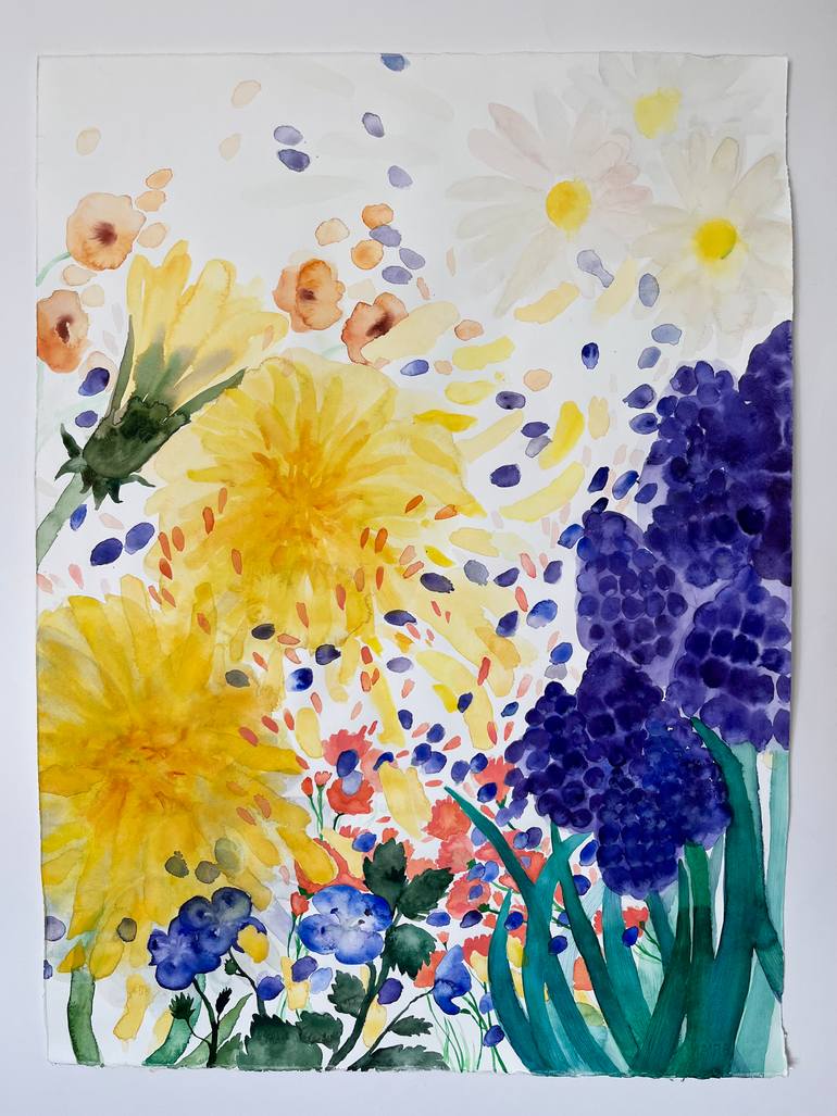 Original Contemporary Floral Painting by Marija ČOlić