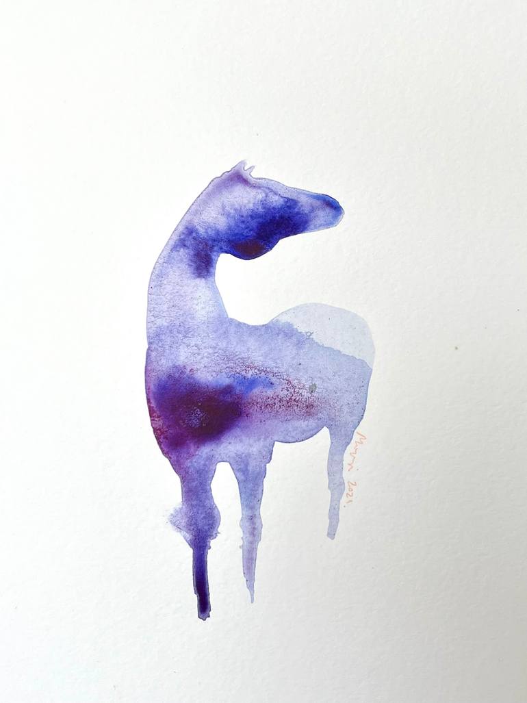 Original Abstract Horse Painting by Marija ČOlić