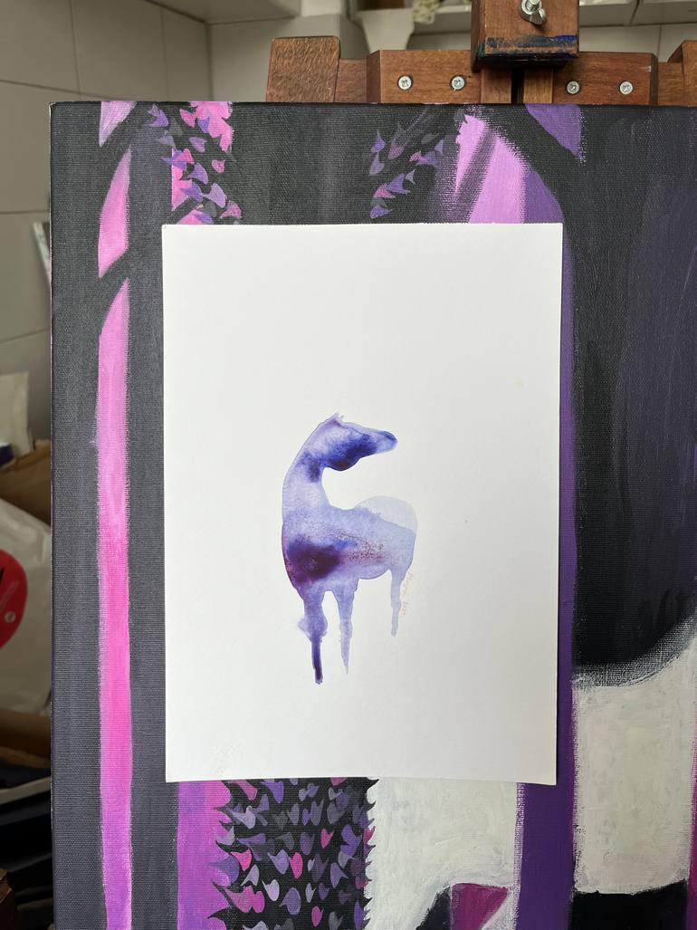Original Abstract Horse Painting by Marija ČOlić