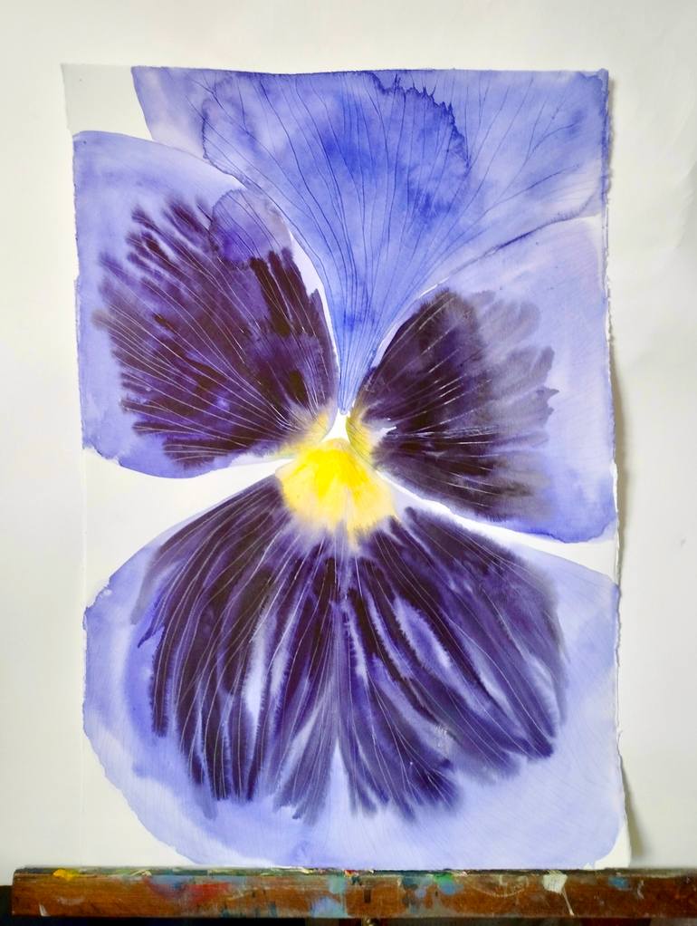 Original Abstract Expressionism Floral Painting by Marija ČOlić