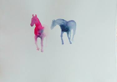 pink & blue horse thumb