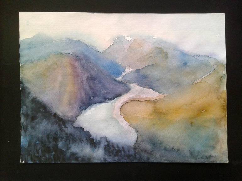 Original Modernism Landscape Painting by Marija ČOlić