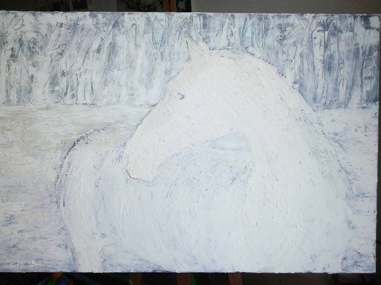 Original Fine Art Horse Painting by Marija Čolić