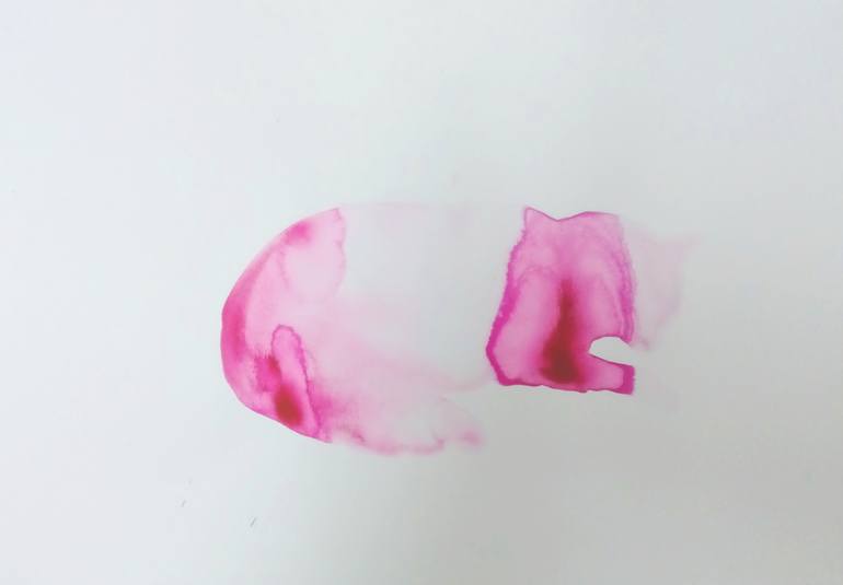 Original Abstract Cats Painting by Marija ČOlić