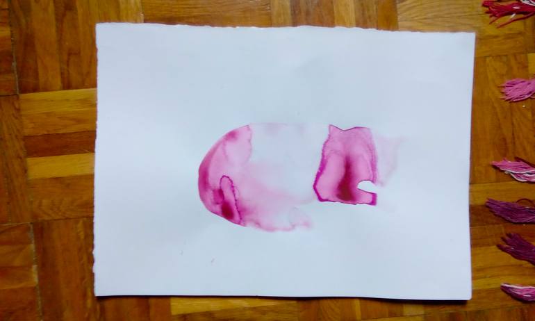 Original Abstract Cats Painting by Marija ČOlić