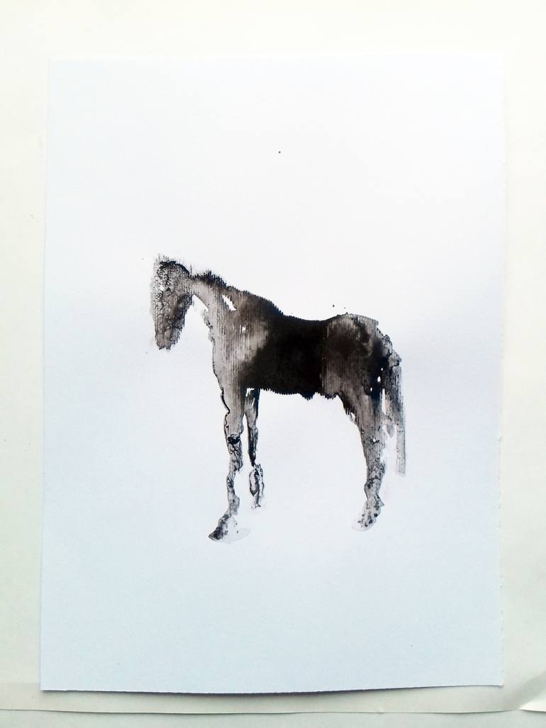 Original Abstract Horse Painting by Marija ČOlić