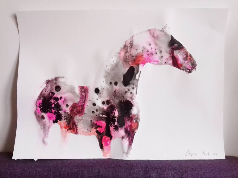 Original Fine Art Horse Painting by Marija Čolić