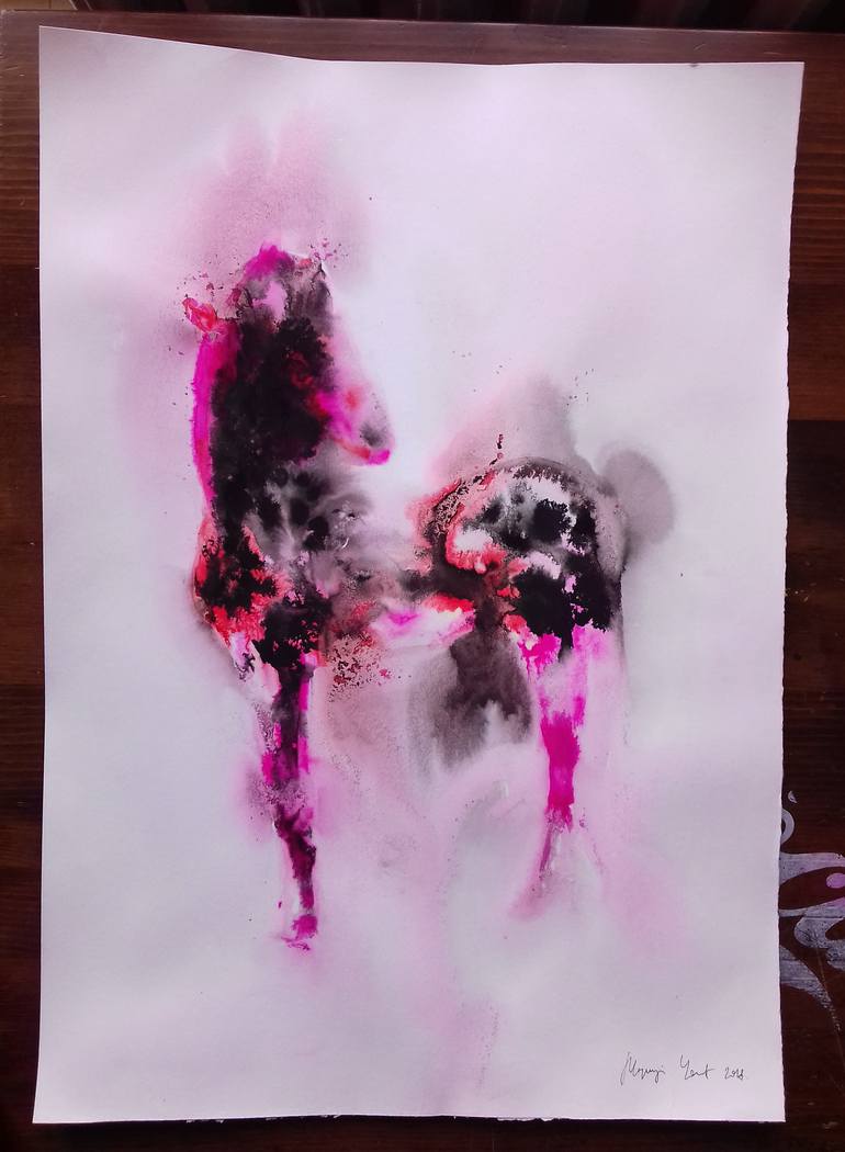 Original Fine Art Horse Painting by Marija Čolić