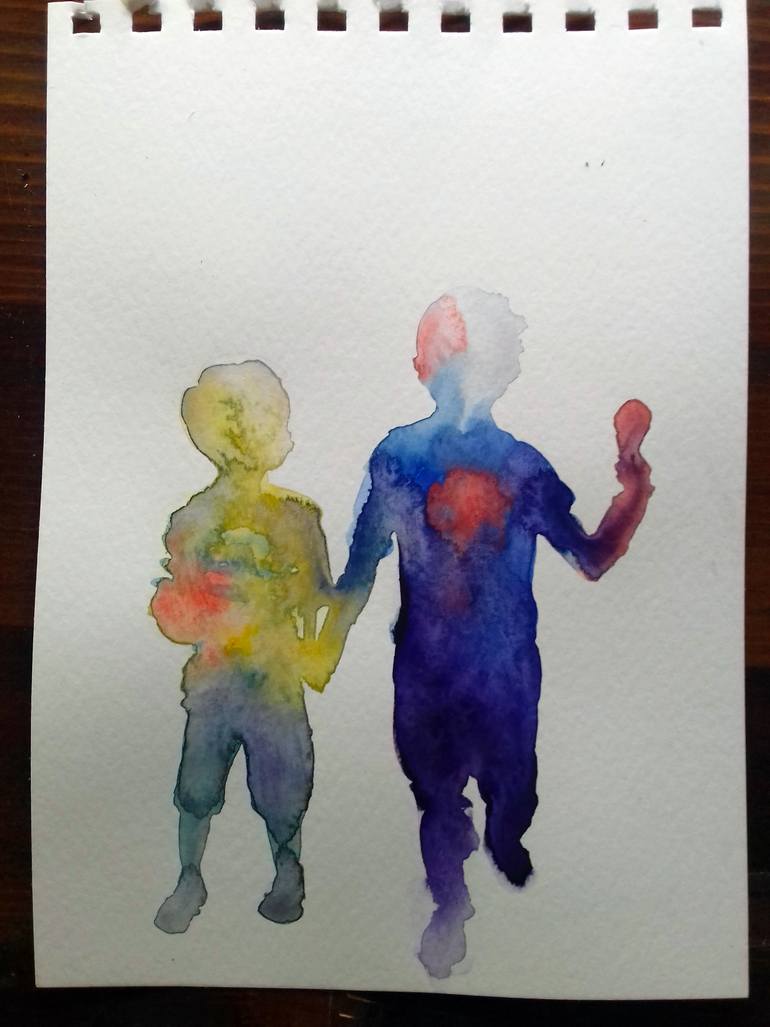 Original Abstract Children Painting by Marija ČOlić
