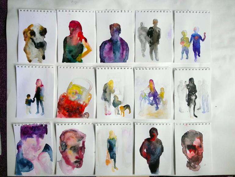 Original Abstract Children Painting by Marija ČOlić