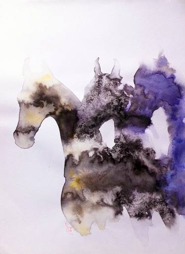 Original Figurative Horse Paintings by Marija Čolić