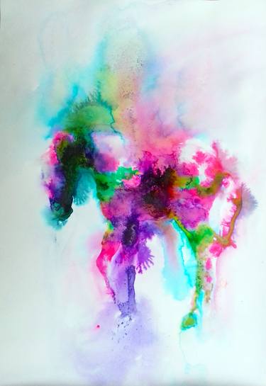 Original Abstract Horse Paintings by Marija Čolić