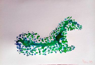 horse tree (small sketch in green) thumb