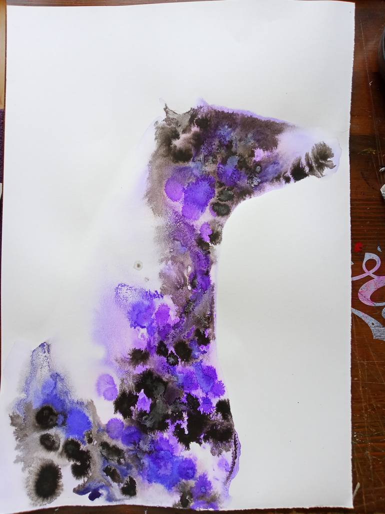 Original Abstract Horse Painting by Marija ČOlić