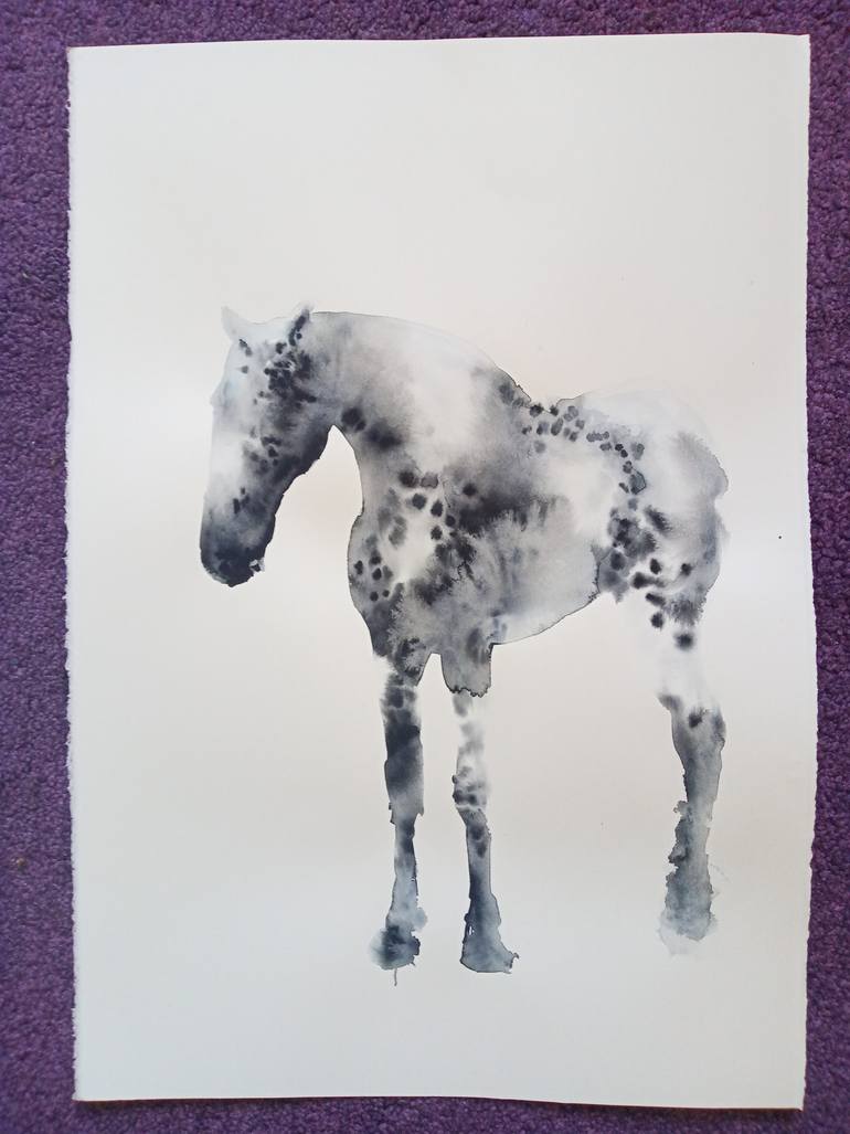 Original Abstract Horse Painting by Marija ČOlić