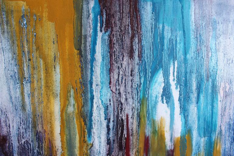 Original Abstract Expressionism Abstract Painting by Hanna Sirik