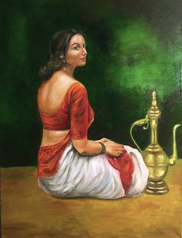 Print of Portrait Paintings by Prashan Edirisinghe