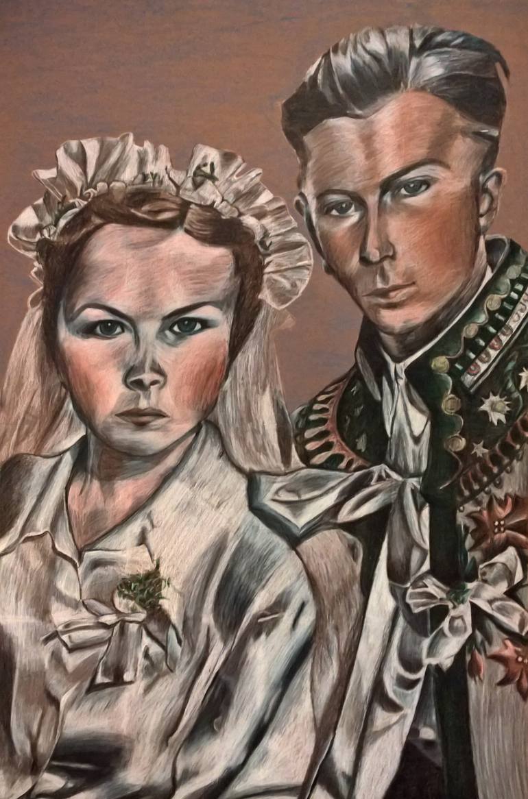 Original Other People Drawing by Katarzyna Majewska
