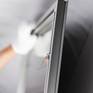 Attached metal inset frame which allows the print to float off the wall, revealing the sleek thin silhouette of the metal. Print is easy to hang via an included french cleat, wire hanger or directly on two screws. 