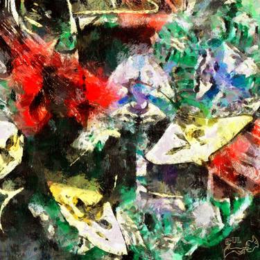 Print of Abstract Seasons Mixed Media by Gulshan Ulduz g -UL