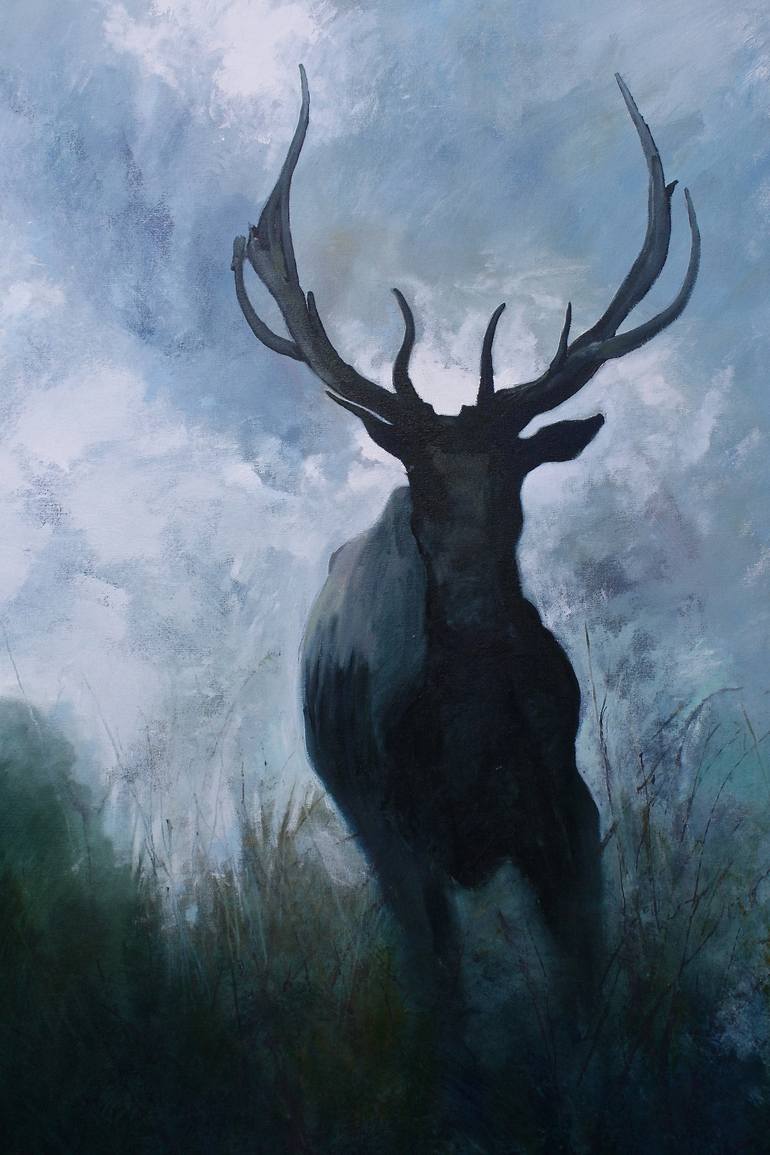 Original Fine Art Animal Painting by Simon Jones