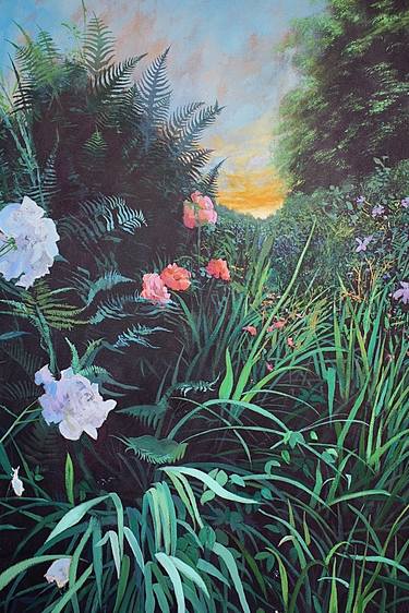 Original Fine Art Garden Paintings by Simon Jones