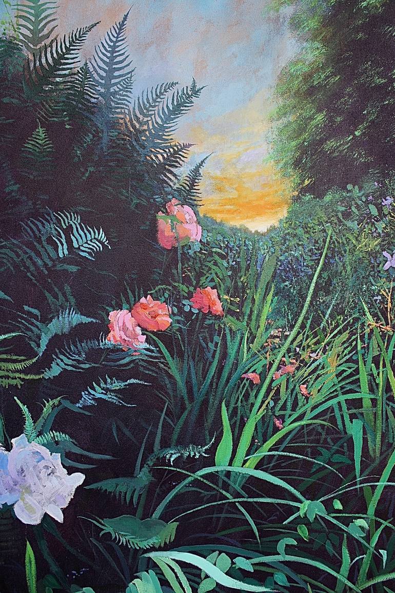 Original Garden Painting by Simon Jones