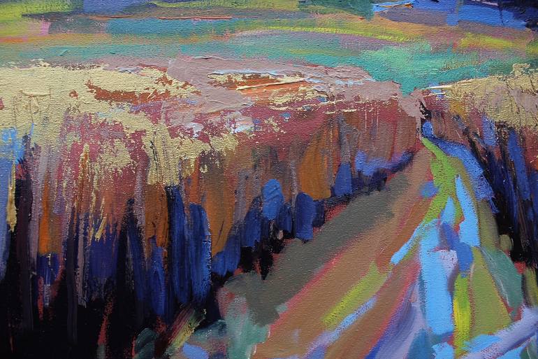 Original Abstract Expressionism Landscape Painting by Simon Jones