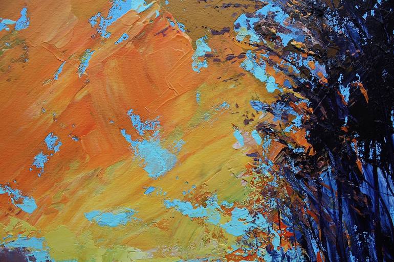 Original Abstract Expressionism Landscape Painting by Simon Jones