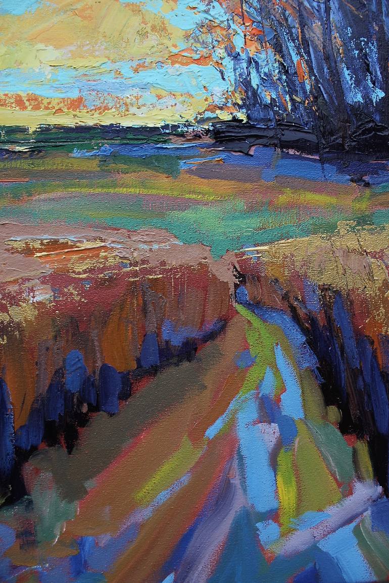 Original Abstract Expressionism Landscape Painting by Simon Jones