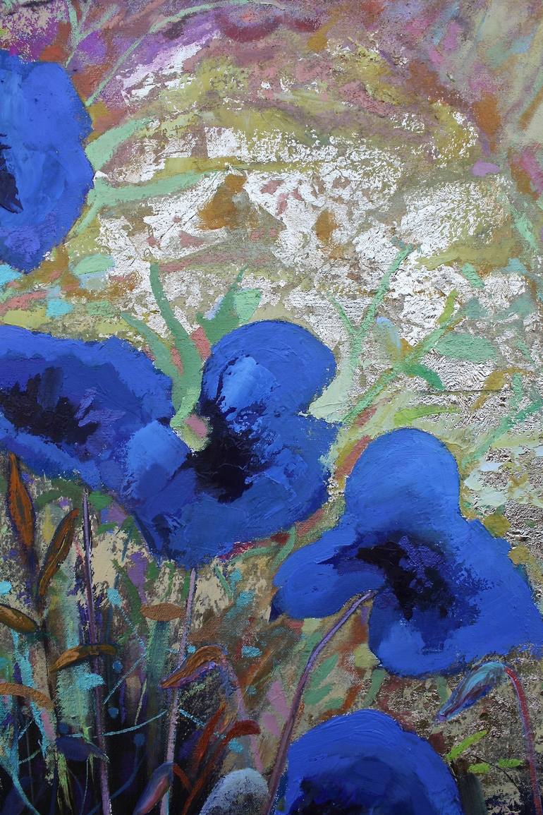 Original Impressionism Floral Painting by Simon Jones