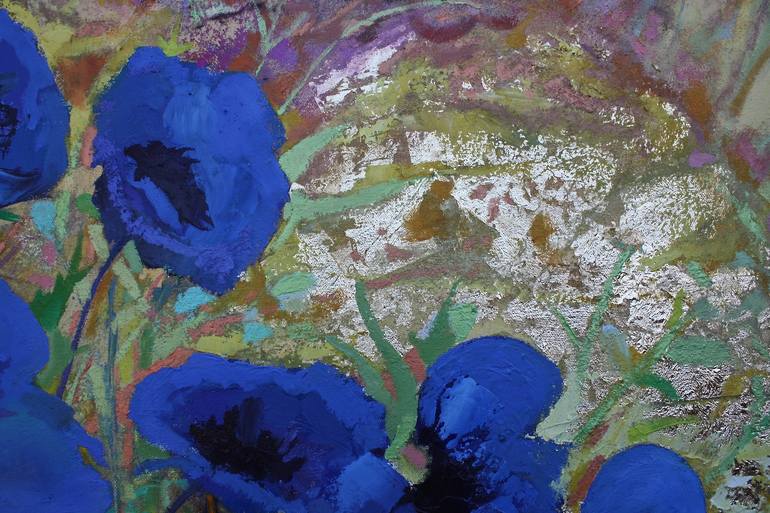 Original Impressionism Floral Painting by Simon Jones