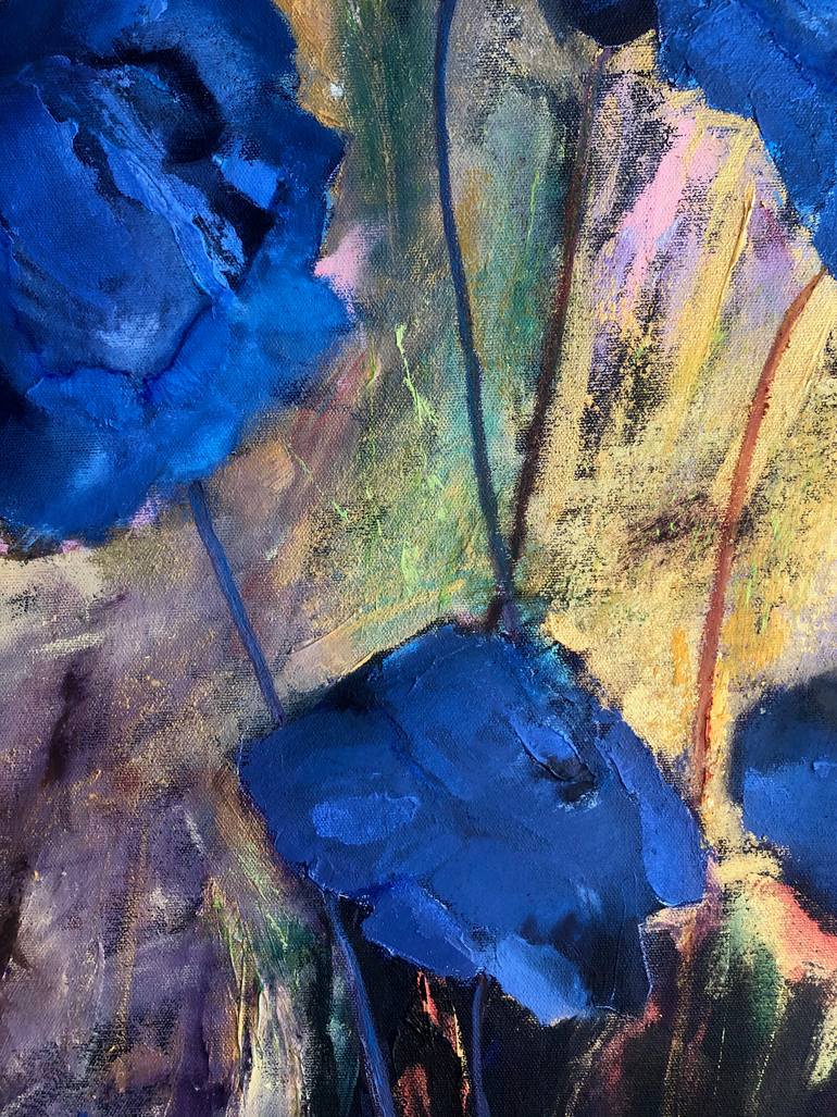 Original Impressionism Floral Painting by Simon Jones