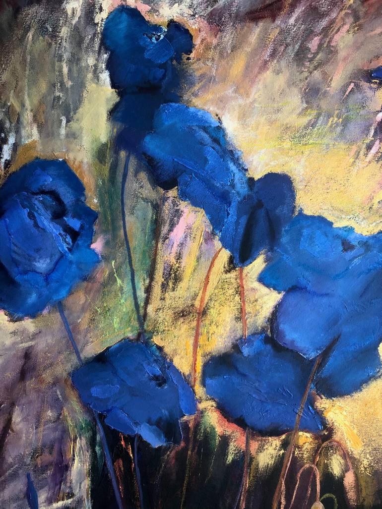 Original Impressionism Floral Painting by Simon Jones