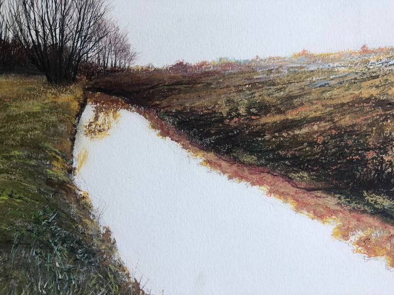 Original Fine Art Landscape Drawing by Simon Jones