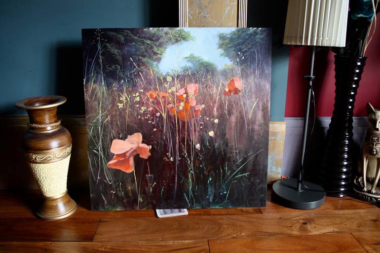 Original Impressionism Floral Painting by Simon Jones