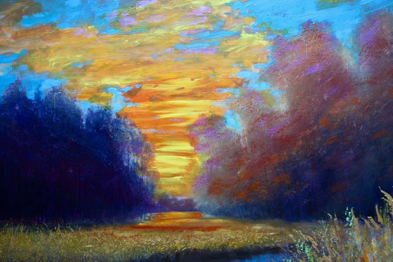 Original Impressionism Landscape Painting by Simon Jones