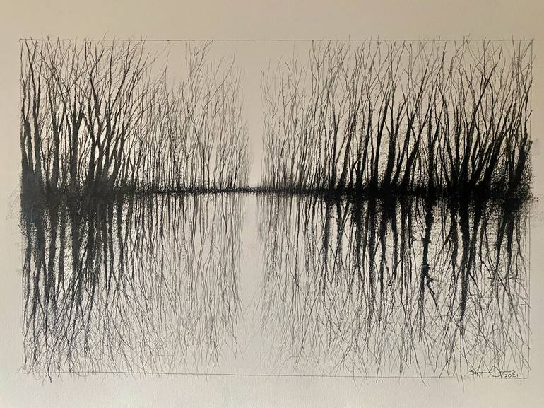 Original Landscape Drawing by Simon Jones