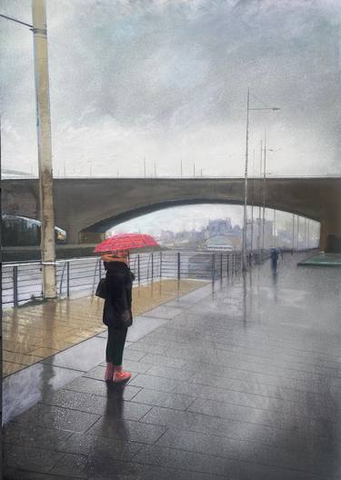 Original Figurative Cities Paintings by Simon Jones