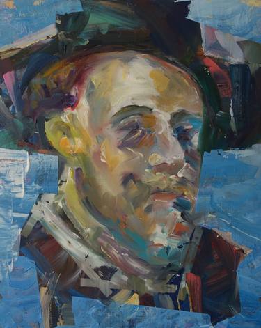 Original Expressionism Portrait Paintings by Marin Leschian