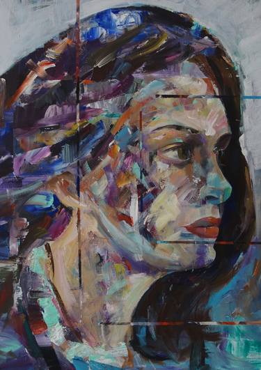 Print of Expressionism Portrait Paintings by Marin Leschian