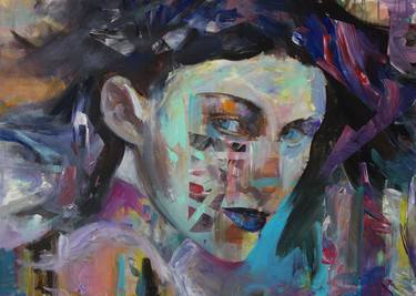 Print of Expressionism Portrait Paintings by Marin Leschian
