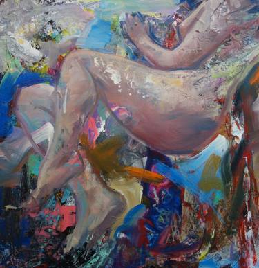 Original Expressionism Nude Paintings by Marin Leschian