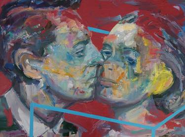 Original Figurative Portrait Paintings by Marin Leschian