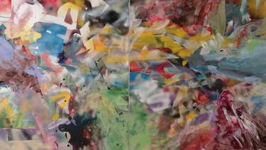 Original Abstract Expressionism Abstract Paintings by Marin Leschian
